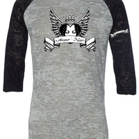 Amour Noir Men's Burnout Big League Baseball T-Shirt - Thumbnail 2