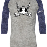 Amour Noir Men's Burnout Big League Baseball T-Shirt - Thumbnail 3