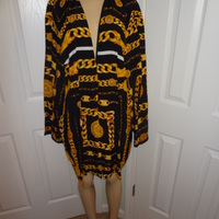 Vintage KC Spencer Black Chanel Insired throw jacket size 3x - Thumbnail 2