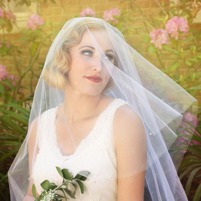 Starlight drop veil with swarovski rhinestones 