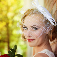 Organza Bridal Cocktail Hat  - Thumbnail 2