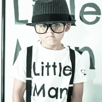 The little man tee black and white new 