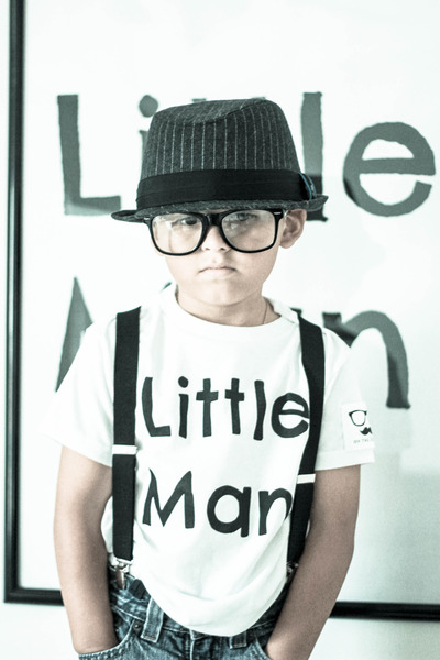 The Little Man Tee Black and White New 