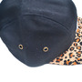 5 Panel Cap (Leopard print brim)-1