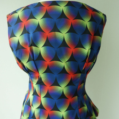 How and what prism print peplum top