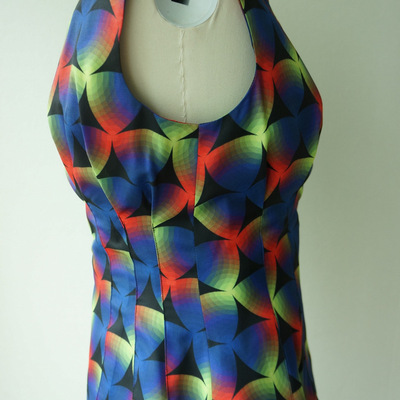 How and what prism print peplum top