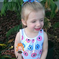 Elsa Frozen Hair Bow/Boutique Bow/Hair Clip/Girls Bows - Thumbnail 1