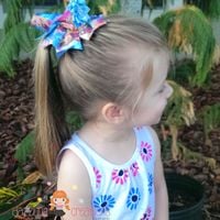 Elsa Frozen Hair Bow/Boutique Bow/Hair Clip/Girls Bows - Thumbnail 4