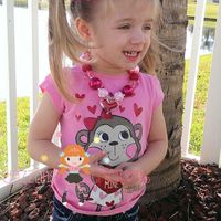 Valentine's Red And Pink Heart Pendant Chunky Necklaces  - Thumbnail 4