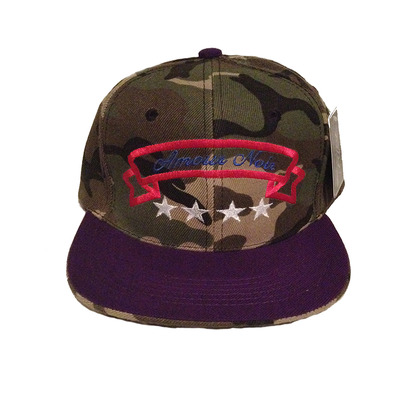Amour noir snapback army/purple strap