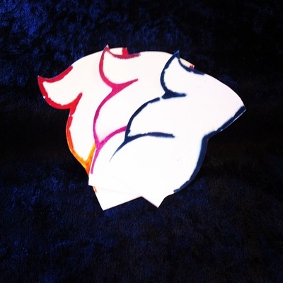 3pk Nosh (side profile) Stickers