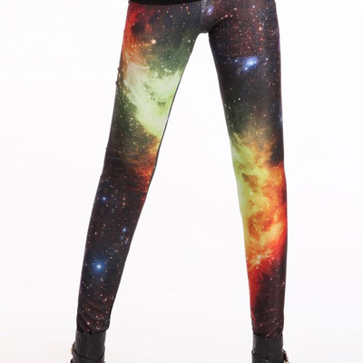 Dark + fiery cosmic tights
