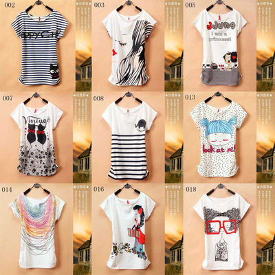 New fashion short sleeve loose casual top