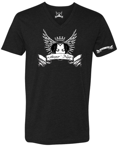 Amour Noir Premium CVC V-Neck T-Shirt