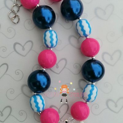 Nautical whale pendant chunky necklaces