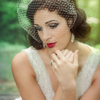 Classic Birdcage Veil  - Thumbnail 2