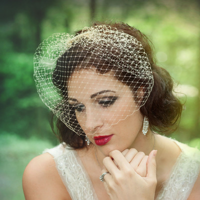 Classic birdcage veil 