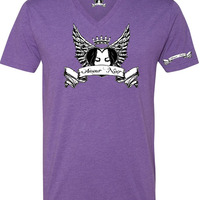 Amour Noir Premium CVC V-Neck T-Shirt - Thumbnail 2