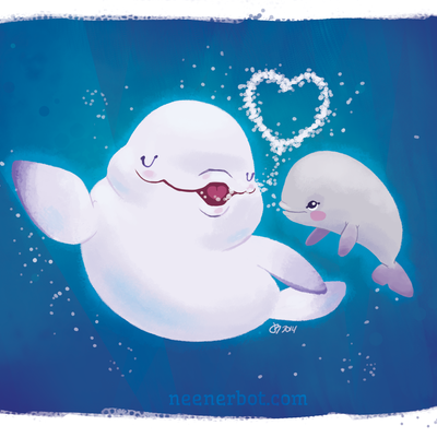 Beluga love print