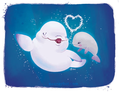 Beluga Love Print