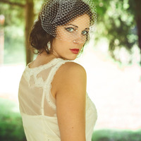 Crystal Birdcage Veil  - Thumbnail 2