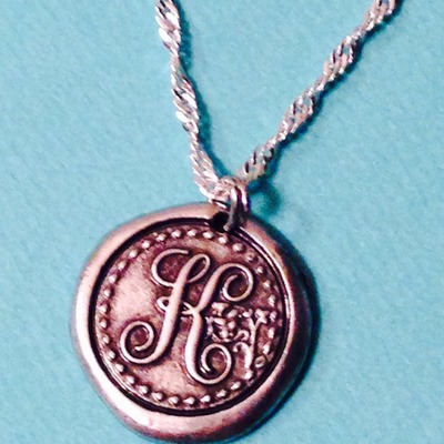 Monogram initial necklace