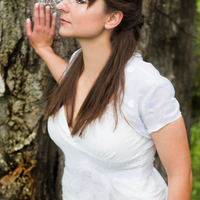 Birdcage Veil Headband with Polka Dot Bow  - Thumbnail 2