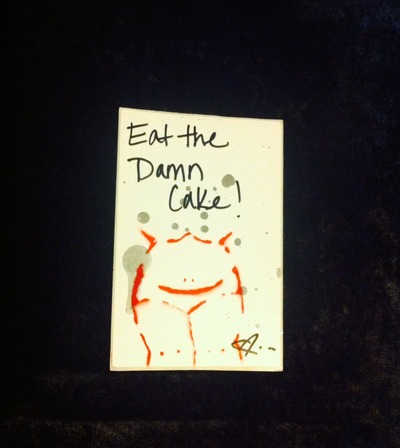 Eat The Damn Cake Stickers