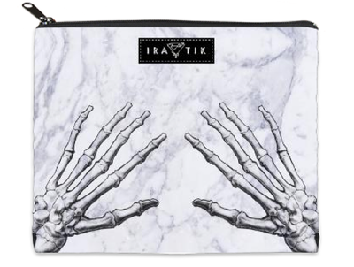 IRATIK Marble Skeleton Clutch