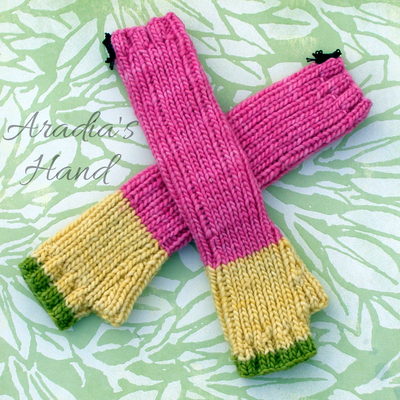 Spring flowers ~ armwarmers