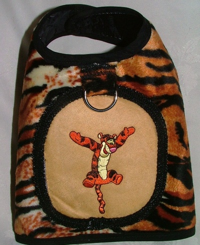 Tigger inspired, tiger vest harness!
