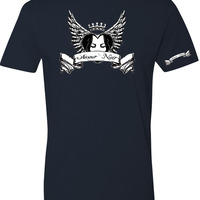  Amour Noir Premium Fitted Short Sleeve Crew Neck T-Shirt - Thumbnail 1