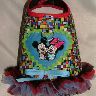 Mickey and minnie iinspired harness vest!