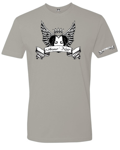  Amour Noir Premium Fitted Short Sleeve Crew Neck T-Shirt