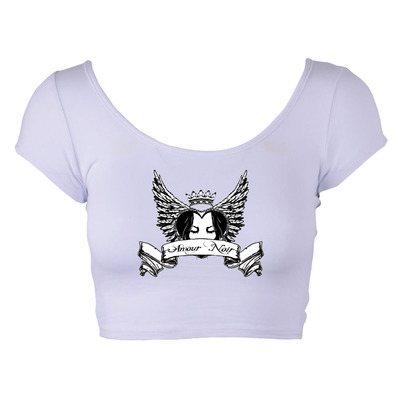 Amour noir crop top light purple 