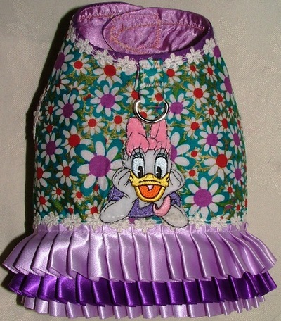 Daisy duck inspired harness vest!