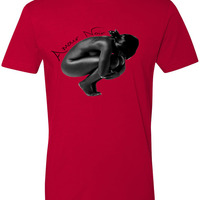  Amour Noir Lady of Love Premium Fitted Short Sleeve Crew Neck T-Shirt - Thumbnail 2