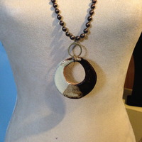 Ceramic Pendant on Ball Chain - Thumbnail 1