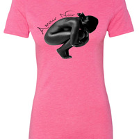   Amour Noir Lady of Love Ladies' Triblend T-Shirt - Thumbnail 3