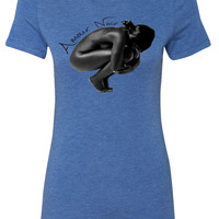   Amour Noir Lady of Love Ladies' Triblend T-Shirt - Thumbnail 4