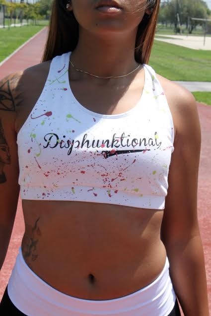 Disphunktional Splatter Sports Bra