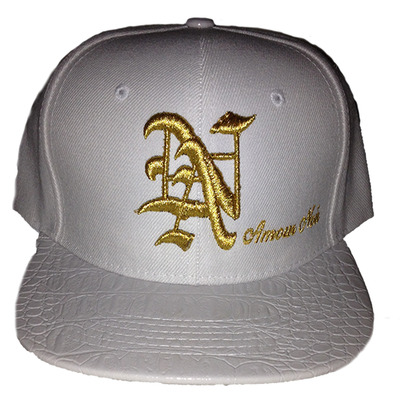  Amour Noir SnapBack White/Gold
