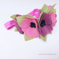 Multi-Flower Crown - Pink & Purple (6ct)  - Thumbnail 1