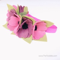 Multi-Flower Crown - Pink & Purple (6ct)  - Thumbnail 2