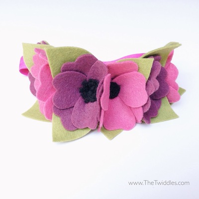 Multi-Flower Crown - Pink & Purple (6ct) 