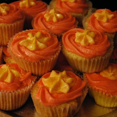 Tequila sunrise​​ cupcakes