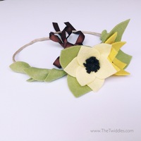 Dainty Flower crown - Small Sunflower (2ct) - Thumbnail 1