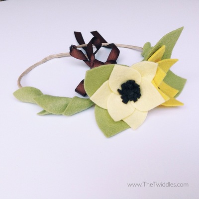 Dainty flower crown - small sunflower (2ct)