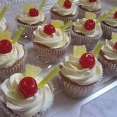 Malibu rum​​ cupcakes