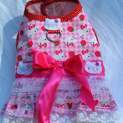 Hello kitty inspired harness vest